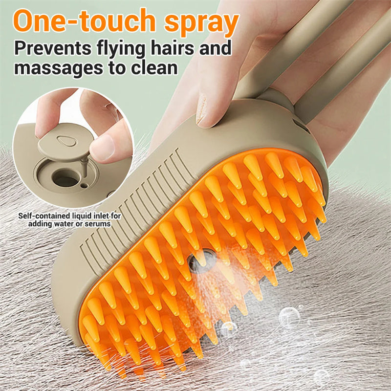Zopyk Paws™ SteamEase 3-in-1 Pet Brush