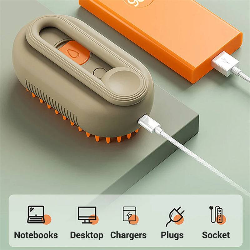 Zopyk Paws™ SteamEase 3-in-1 Pet Brush