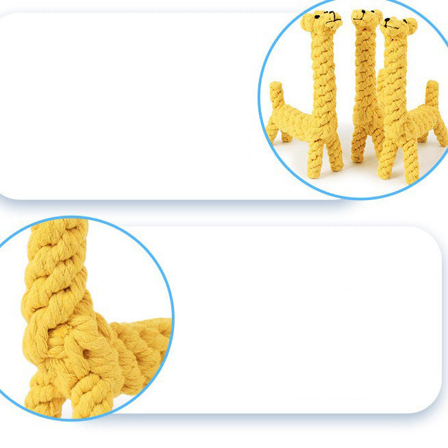 Bite-Resistant Giraffe Toy for Dogs