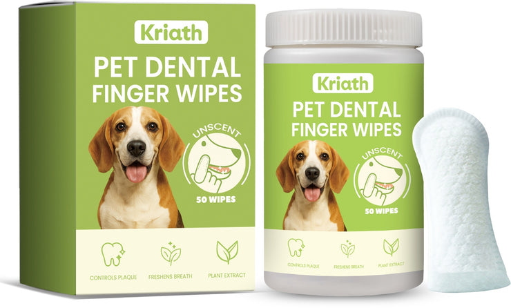 Kriath Pet Dental Finger Wipes