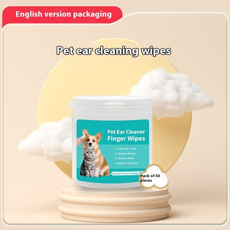 PawCare™ 2-in-1 Pet Dental & Ear Cleaning Wipes