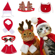 Christmas Pet Scarf Hat Cloak Pet Costume