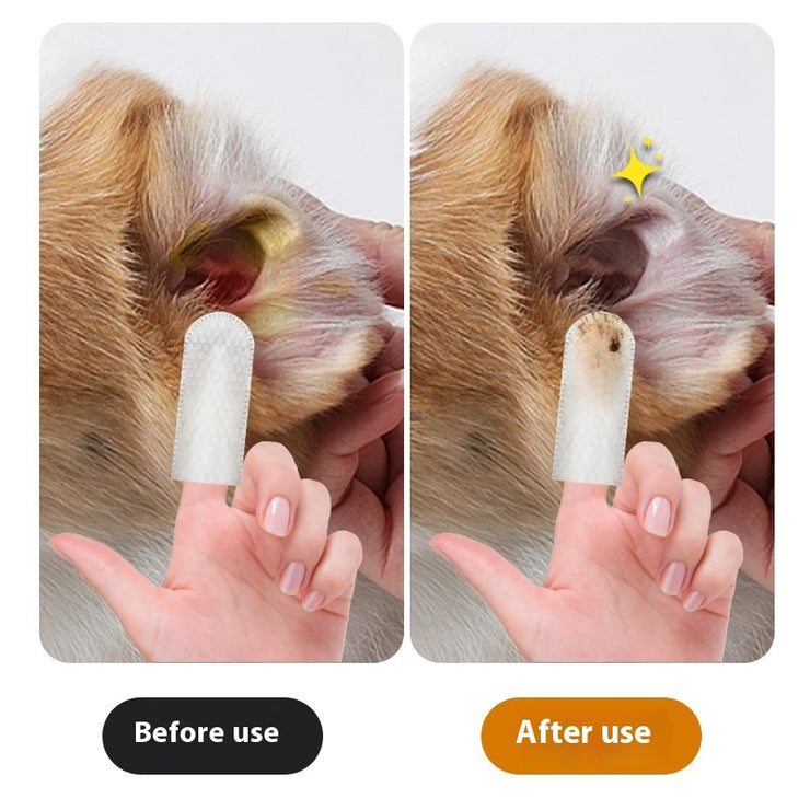 PawCare™ 2-in-1 Pet Dental & Ear Cleaning Wipes