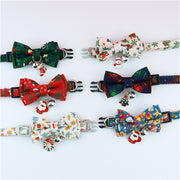 Polyester Christmas Series Pet Bow Collar