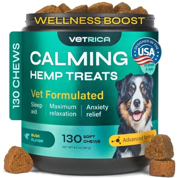 Hemp Calming Chews For Dog Anxiety Relief