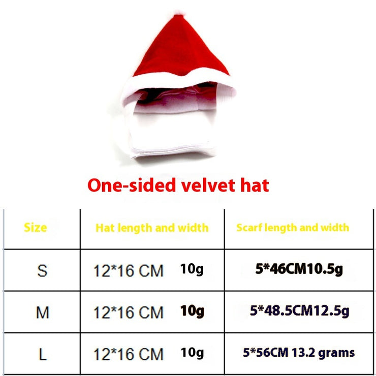 Christmas Pet Scarf Hat Cloak Pet Costume