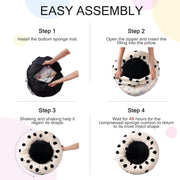 Donut Cat Bed For Indoor Cats -